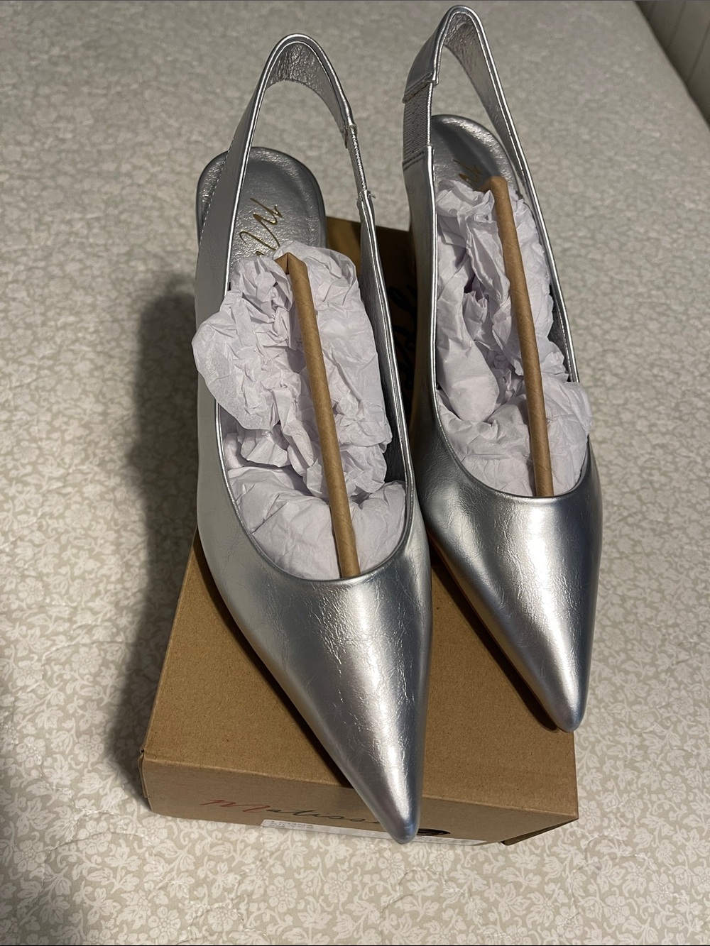 Matisse Metallic Slingback Mules